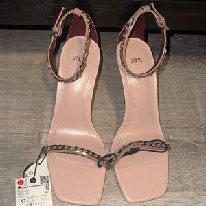 Zara Women's Blush Heeled Sandals